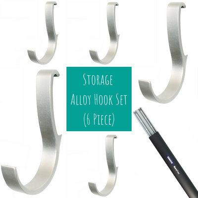 Storage Alloy Hook Set (6 Piece)