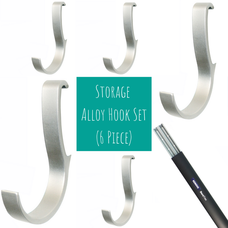 wall mounted Storage Alloy Hook Set (6 Piece)
